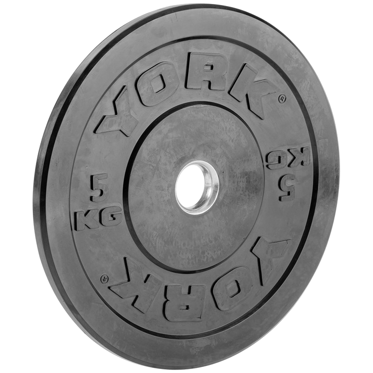 Диск 5 кг YORK Solid Rubber Bumper Plate photo 1