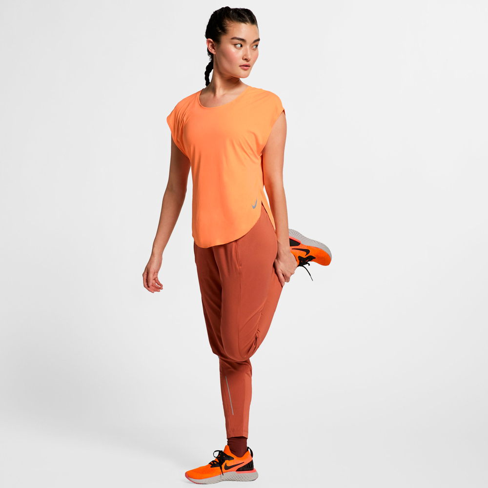Tricou Nike W NK CITY SLEEK TOP SS / Femei / M / Portocaliu photo 2