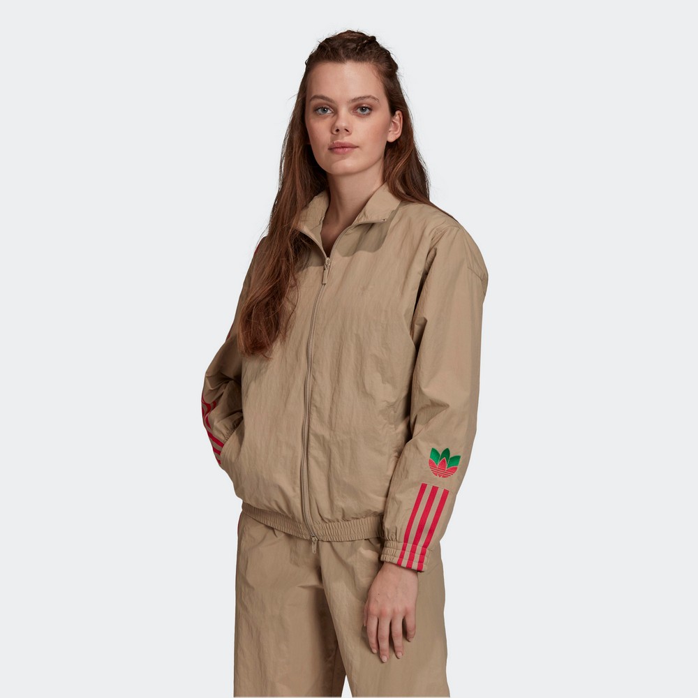 Hanorac Adidas TRACKTOP 30 Bej Femei photo 2