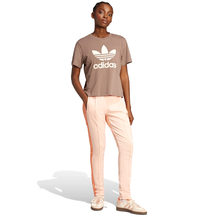 Tricou Adidas TRFL TEE BOXY XXS Maro Femei photo 2