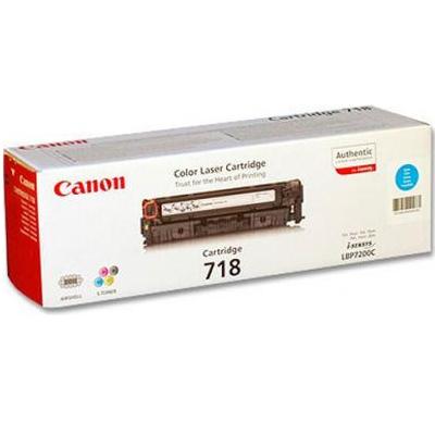 Laser Cartridge Canon 718, cyan (2900 pages) for for LBP-7200Cdn,7660Cdw,7680Cx & MF724CDW/728CDW,MF8550Cdn,8540Cdn,8380Cdw,8360Cdn,8350Cdn,8330Cdn photo 1
