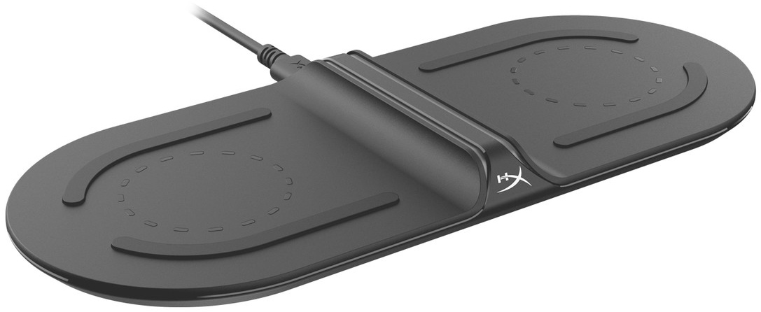 HyperX ChargePlay Base Qi Wireless Charger, Qi Certified wireless charging, Up to 15W total, USB-C, Rapidly charges two devices simultaneously, LED charging indicators, Versatile charger for Qi-compatible devices photo 1