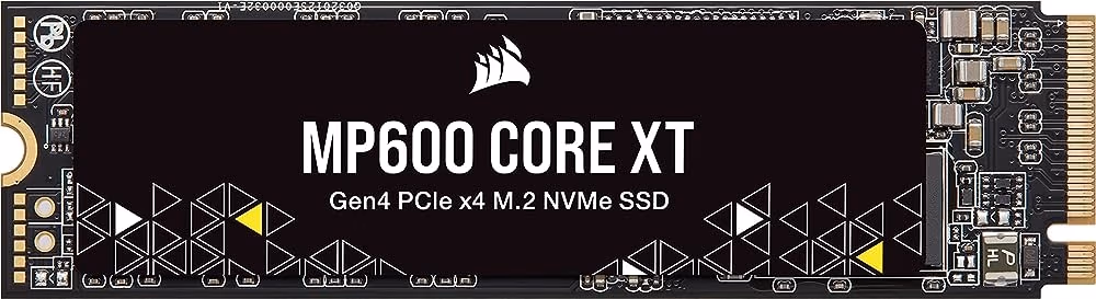 M.2 NVMe SSD 2.0TB Corsair MP600 Core XT, Interface: PCIe4.0 x4 / NVMe1.4, M2 Type 2280 form factor, Sequential Reads 5000 MB/s / Writes 4400 MB/s, Random Read / Write IOPS - 700K / 1000K, Phison PS5021-E21T, HMB 64MB, AES-256, TBW - 450 TB, 176L Micron 3
