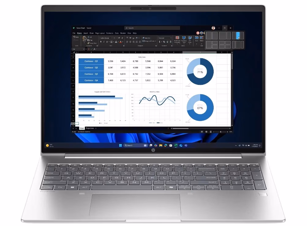 Laptop 16'' HP ProBook 4 G1i / WUXGA/ Intel Core Ultra 7 255H/ 24GB/ 512GB SSD/ Win11Pro 