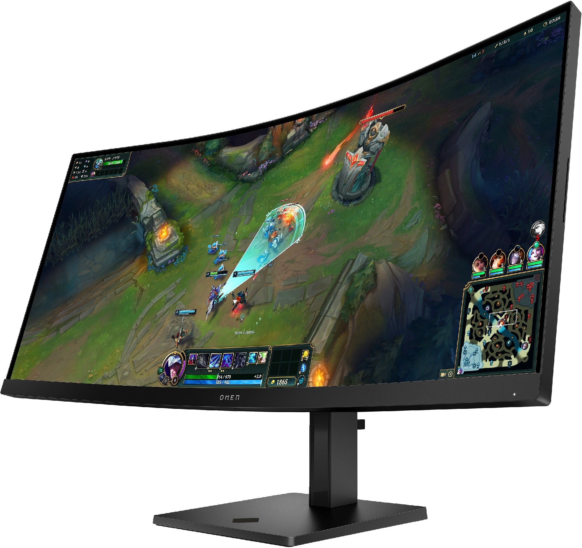 34.0” Monitor Gaming HP OMEN OMEN 34c G2 / WQHD/ Curved/ 21:9/ 180Hz photo 3
