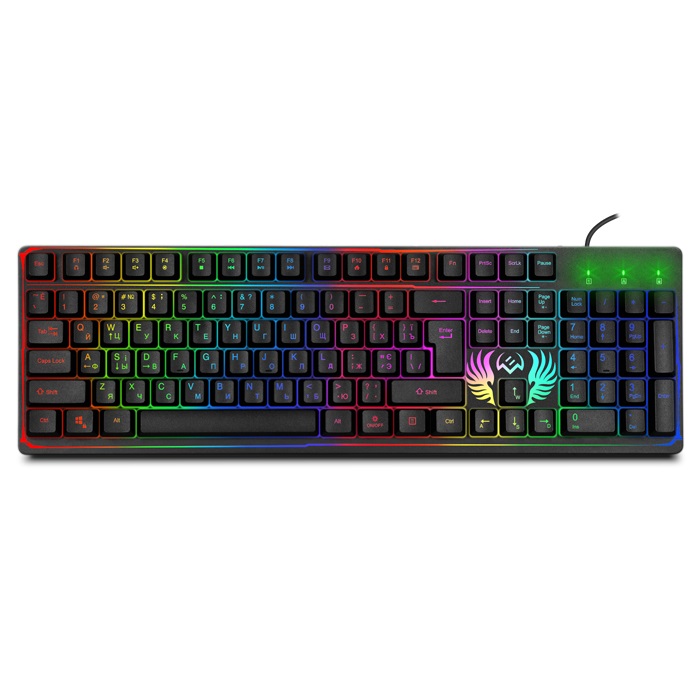 SVEN KB-G8000 Gaming Keyboard, membrane with tactile feedback,105 keys, 20 Fn-keys, Backlight, 1.8m, USB, Рус/Укр/Eng, Black photo 1 SVEN KB-G8000 Gaming Keyboard, membrane with tactile feedback,105 keys, 20 Fn-keys, Backlight, 1.8m, USB, Рус/Укр/Eng, Black photo 1