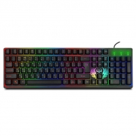 SVEN KB-G8000 Gaming Keyboard, membrane with tactile feedback,105 keys, 20 Fn-keys, Backlight, 1.8m, USB, Рус/Укр/Eng, Black thumbnav 1