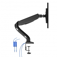 Arm for 1 monitors 13”-31.5” -  AOC AS110DX with integrated USB Hub, Black, USB Hub: USB-C + USB3.0, Desk Clamp/Grommet, Aluminum structure, Gas spring, Height adjustment, Max.Load: 2-9kg, Tilt: '-90°~+85°, Swivel:180°, Rotation:360°, Hidden cable managem thumbnav 4