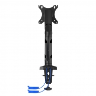 Arm for 1 monitors 13”-31.5” -  AOC AS110DX with integrated USB Hub, Black, USB Hub: USB-C + USB3.0, Desk Clamp/Grommet, Aluminum structure, Gas spring, Height adjustment, Max.Load: 2-9kg, Tilt: '-90°~+85°, Swivel:180°, Rotation:360°, Hidden cable managem thumbnav 7