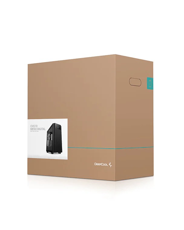 Carcasa DEEPCOOL CH510 MESH DIGITAL / no PSU / Side-Window / 1x120mm / ATX / Black photo 6