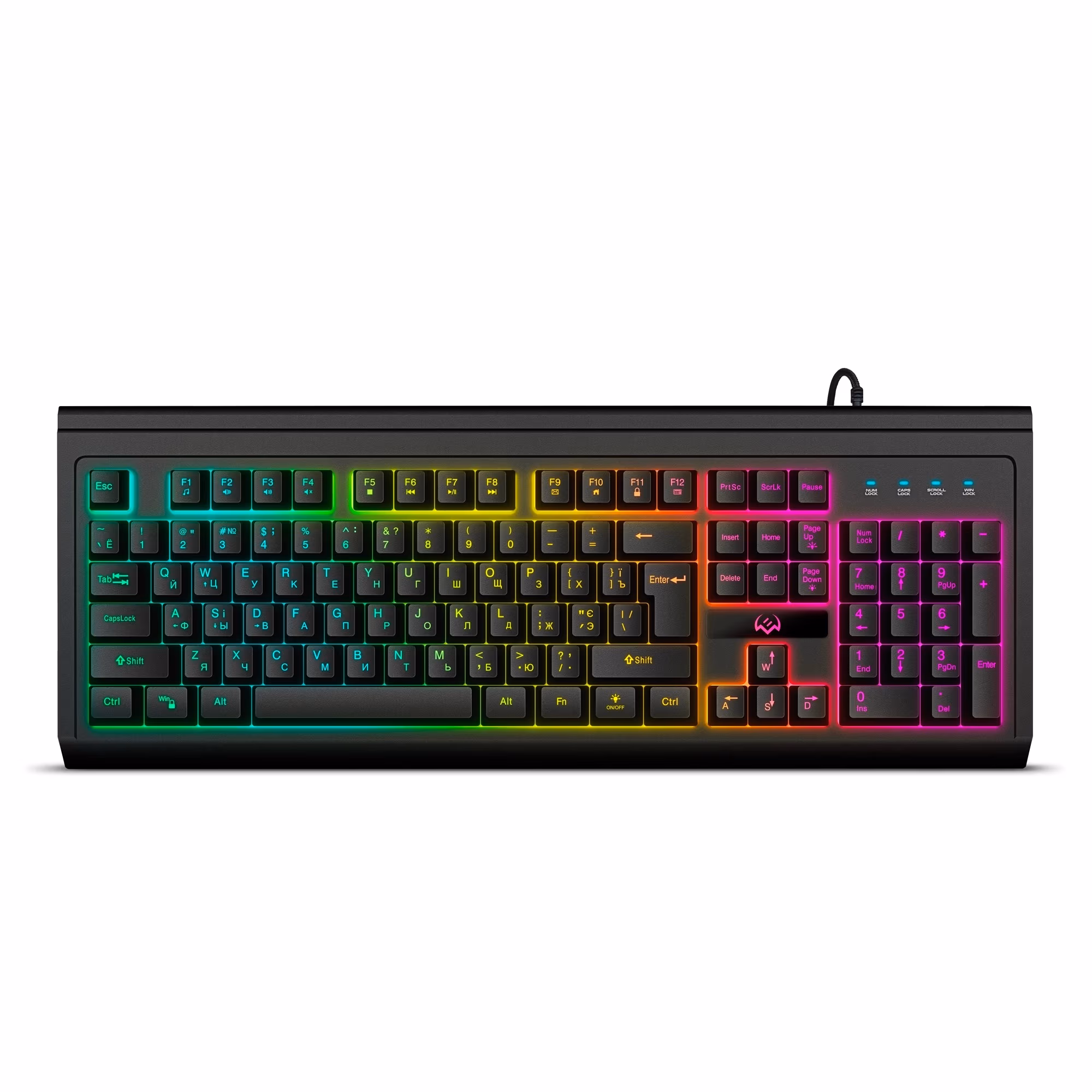 Tastatura Gaming programabila SVEN KB-G8400 / USB /  RGB backlight / Black 