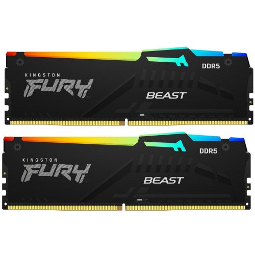 Оперативная память Kingston FURY® Beast DDR5 RGB 5600 МТ/с 128ГБ (Kit of 2*64GB) photo 2