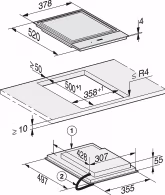 Plita incorporabila inductie Miele Teppan Yaki SmartLine CS7632FL