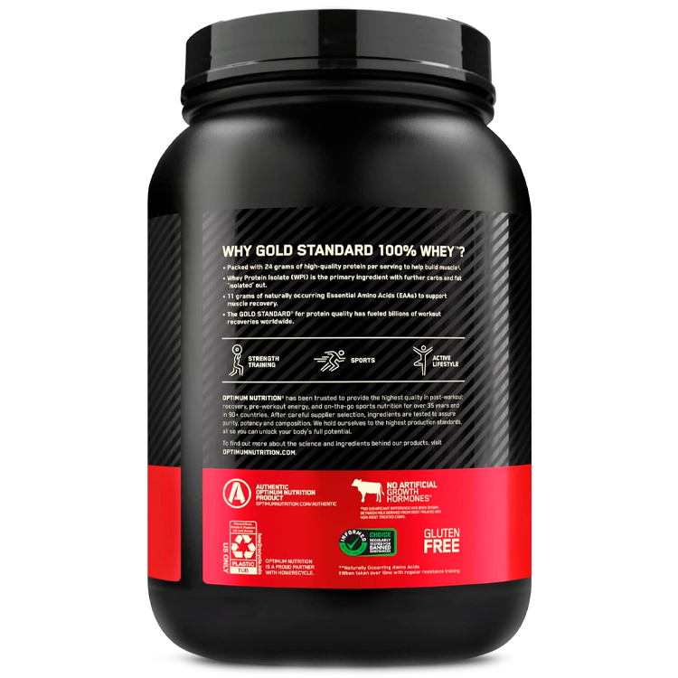 Сывороточный протеин Optimum Nutrition Gold Standard 100% WHEY Chocolate Peanut Butter 2lb/907 г photo 3
