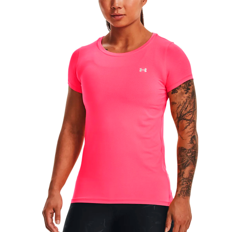 Tricou Under Armour UA HG ARMOUR SS / Femei / XS / Roz photo 3