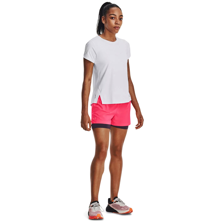 Шорты Under Armour UA RUN STAMINA 2IN1 SHORT / Женский / S / Розовый photo 4