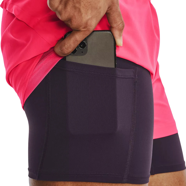 Шорты Under Armour UA RUN STAMINA 2IN1 SHORT / Женский / S / Розовый photo 5