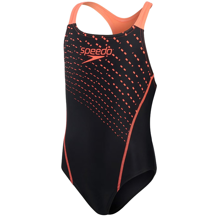 Купальник Speedo MEDLEY LOGO MDLT JF / Женский / 11-12 / Черный/Красный photo 2