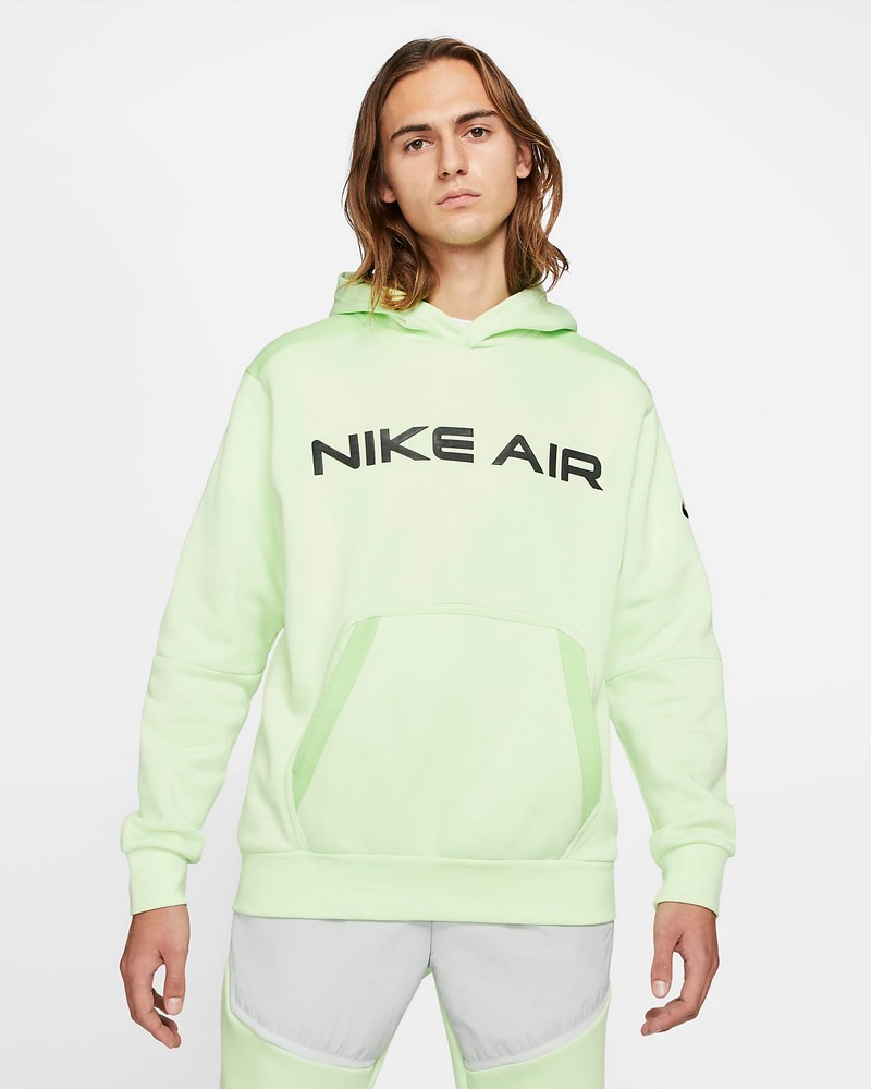 Мужская Толстовка Nike M NSW AIR PO FLC HOODIE M Желтый photo 2