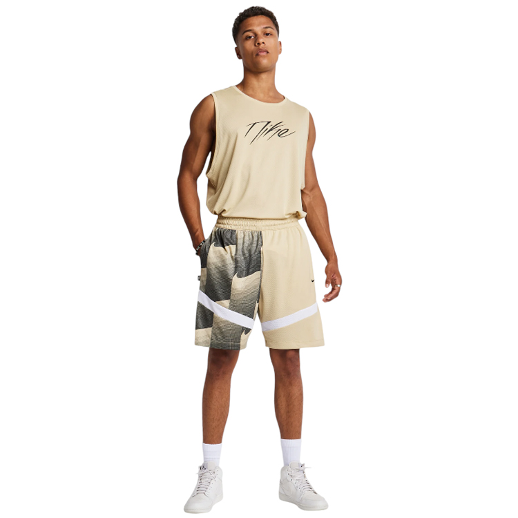Sorti de bărbați Nike M NK DF ICON 8IN SHORT AOPSTFV L Bej-gri photo 2