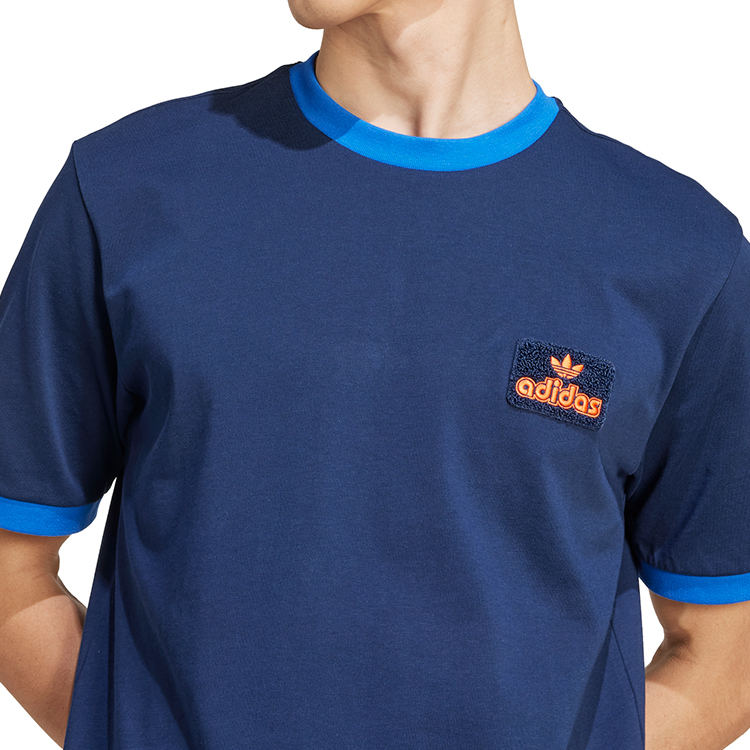 Футболка мужская Adidas CONTRAST TEE XS Синий photo 5
