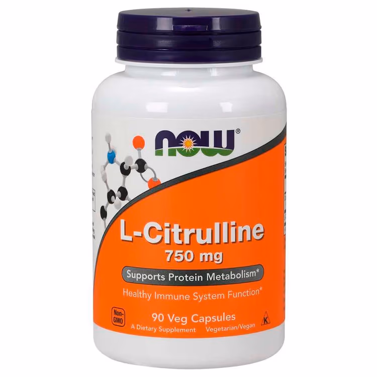 Цитрулин Now Foods CITRULLINE  750MG   90 VCAPS 