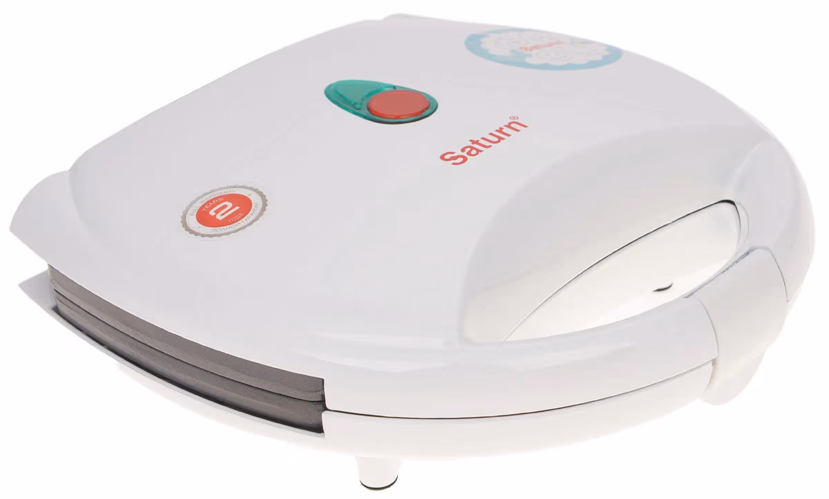 Waffle fier Saturn ST-EC1083, 750 W, Alb 