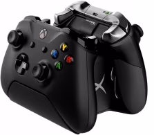HyperX ChargePlay Duo Controller Charging Station for XBOX, Simultaneously charges two Xbox One controllers, Includes 2x1400mAh rechargeable battery packs, LED indicators display charge status