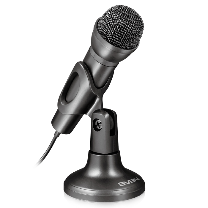 SVEN MK-500, Microphone, Desktop, On/off switch button, Flexible stand for rotation at any angle, Black photo 1