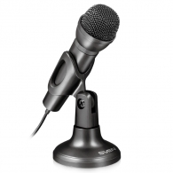 SVEN MK-500, Microphone, Desktop, On/off switch button, Flexible stand for rotation at any angle, Black thumbnav 1