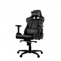 Gaming/Office Chair AROZZI Verona XL+, Black/Black, PU Leather, max weight up to 150-160kg / height 170-200cm, Recline 165°, 1D Armrests, Head and Lumber cushions, Metal Frame, Aluminium wheelbase, Gas Lift 4class, Small nylon casters, W-30kg thumbnav 1