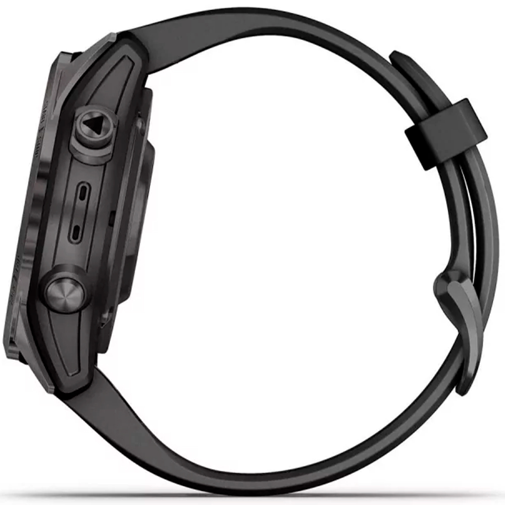 Garmin Fenix 7S Pro – Sapphire Solar, Carbon Grey DLC Titanium with Black Band photo 2