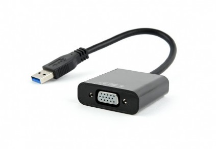 Adaptor Gembird AB-U3M-VGAF-01, USB3 to VGA photo 1 Adaptor Gembird AB-U3M-VGAF-01, USB3 to VGA photo 1