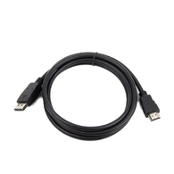 Cable DP-HDMI  - 3m - Cablexpert CC-DP-HDMI-3M, 3m, DP (male) - HDMI type A (male)  cable,  from DisplayPort to HDMI (cable is not bi-directional), Black thumbnav 1