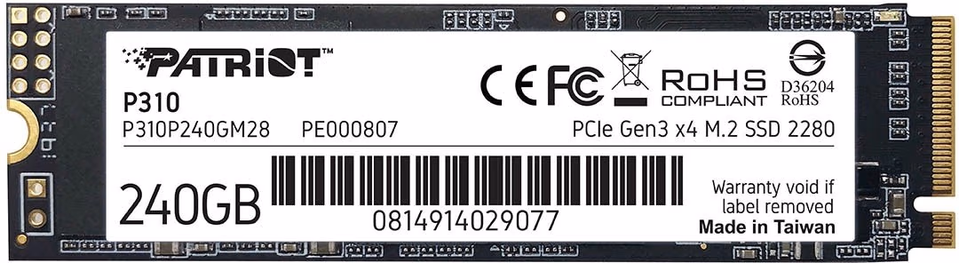 M.2 NVMe SSD Patriot P310 240GB 