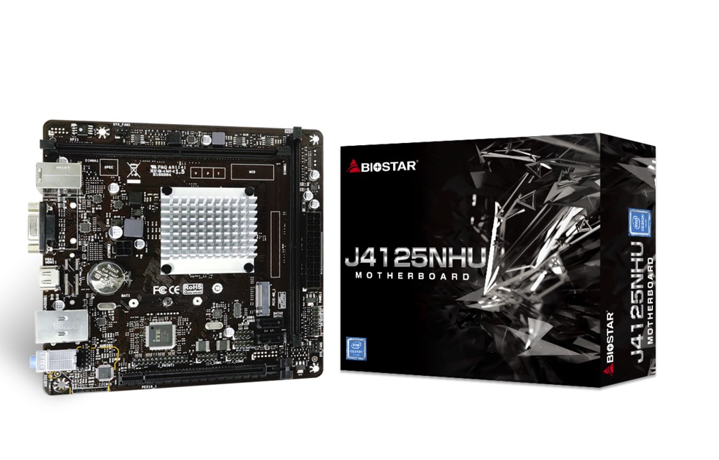 Материнская плата + процессор BIOSTAR J4125NHU / Celeron J4125 / Mini-ITX photo 1