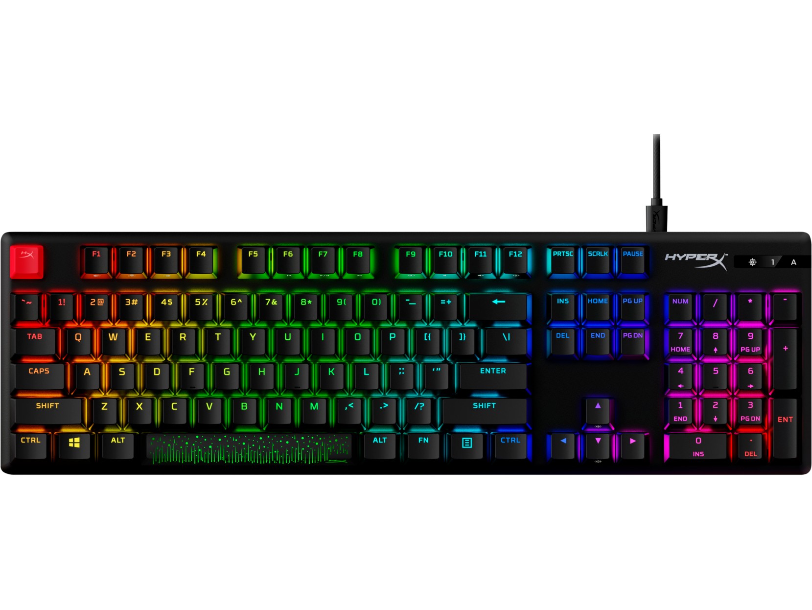 Клавиатура HYPERX Alloy Origins PBT HX Red - Linear key switch [639N3AA#ABA] photo 1