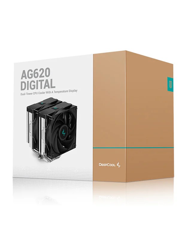Cooler DEEPCOOL AG620 DIGITAL / Universal / 260W / 300~1950rpm, <29.4dBA / 67.88CFM / Black photo 6