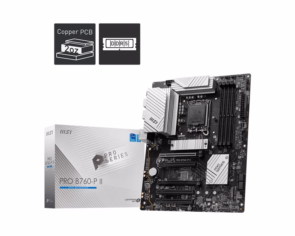 Материнская плата MSI PRO B760-P II / 1700 / B760 / DDR5 / ATX 
