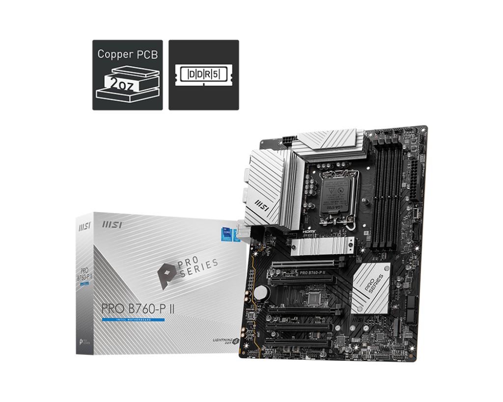 Материнская плата MSI PRO B760-P II / 1700 / B760 / DDR5 / ATX photo 1