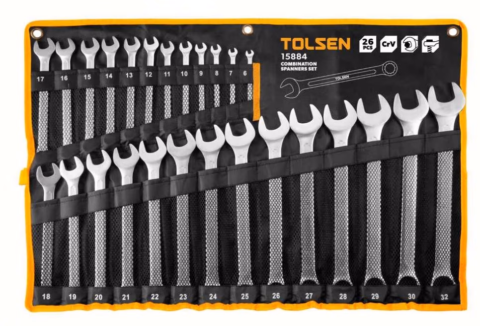 Набор 26 комбинированных ключей 6-32мм Tolsen