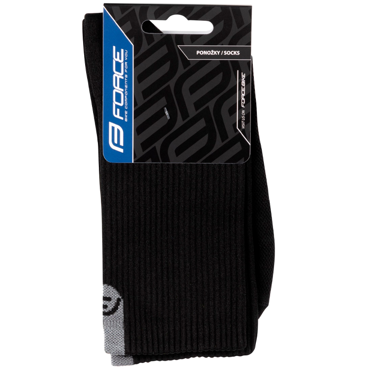 Носки Унисекс Force LONGER SLIM 42-46 Черный photo 2