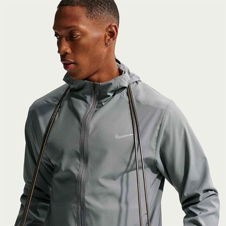 Мужская Толстовка Nike M NK DF FORM HD JKT S Серый photo 5