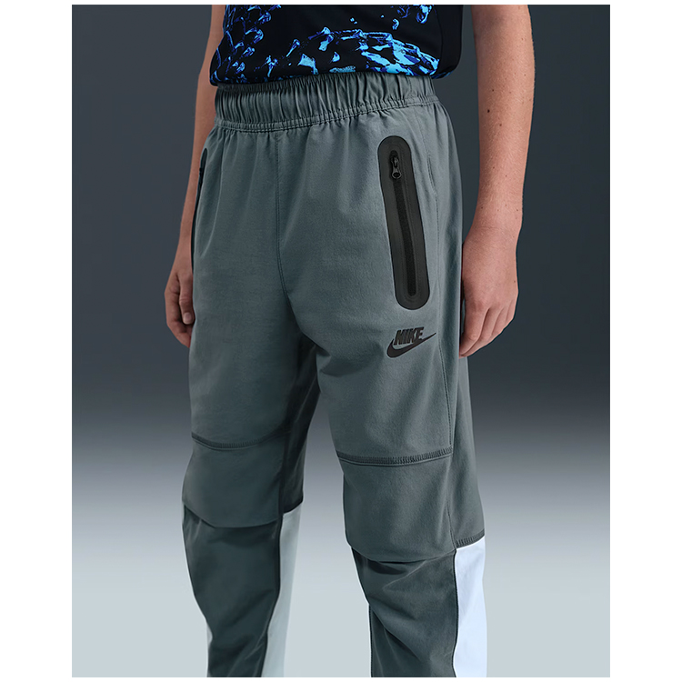 Pantaloni Nike B NSW TCH WVN PNT - PD XS Gri Barbati photo 3