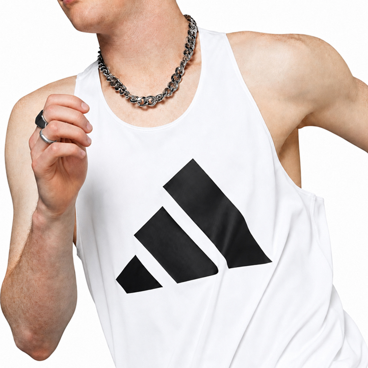 Майка для мужчин Adidas RUN IT TANK XS Белый photo 8