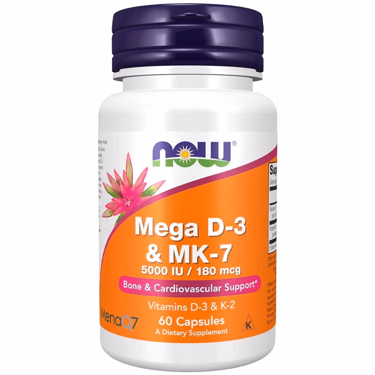 Витамины Now Foods Mega D-3 & MK-7 