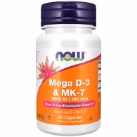 Витамины Now Foods Mega D-3 & MK-7