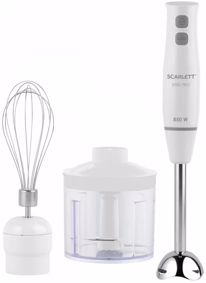 Blender Scarlett SCHB42F84, 850 W, 2 trepte viteza, Alb