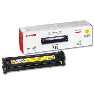 Laser Cartridge Canon 718, yellow (2900 pages) for for LBP-7200Cdn,7660Cdw,7680Cx & MF724CDW/728CDW,MF8550Cdn,8540Cdn,8380Cdw,8360Cdn,8350Cdn,8330Cdn photo 1