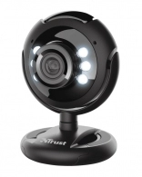 Trust SpotLight Webcam Pro, Microphone, 1.3 Megapixel (1280 x 1024 hardware resolution), integrated LED lights, USB2.0